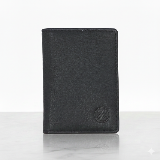 Zelora Paris Genuine Leather RFID Card Holder – Slim & Secure (6 Card Slots)