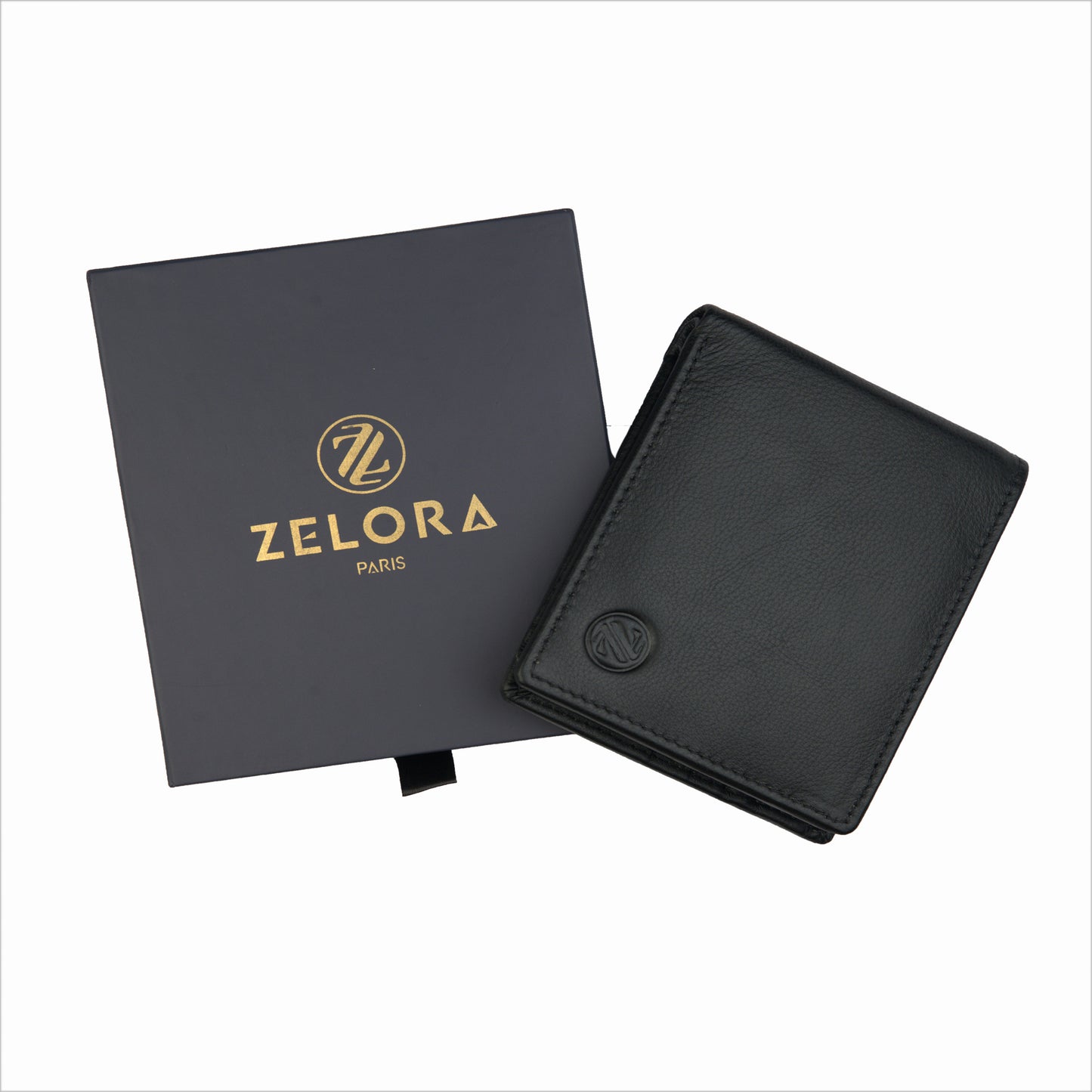 MENS CLASSIC BLACK LEATHER WALLET
