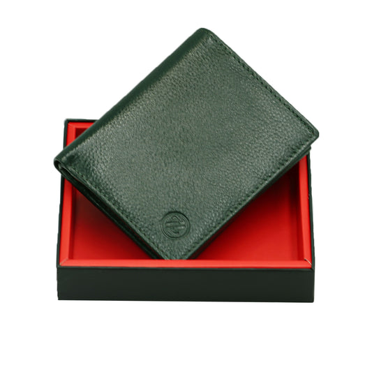 Zelora Paris Mens Genuine Leather Bi-Fold Wallet – RFID Protected