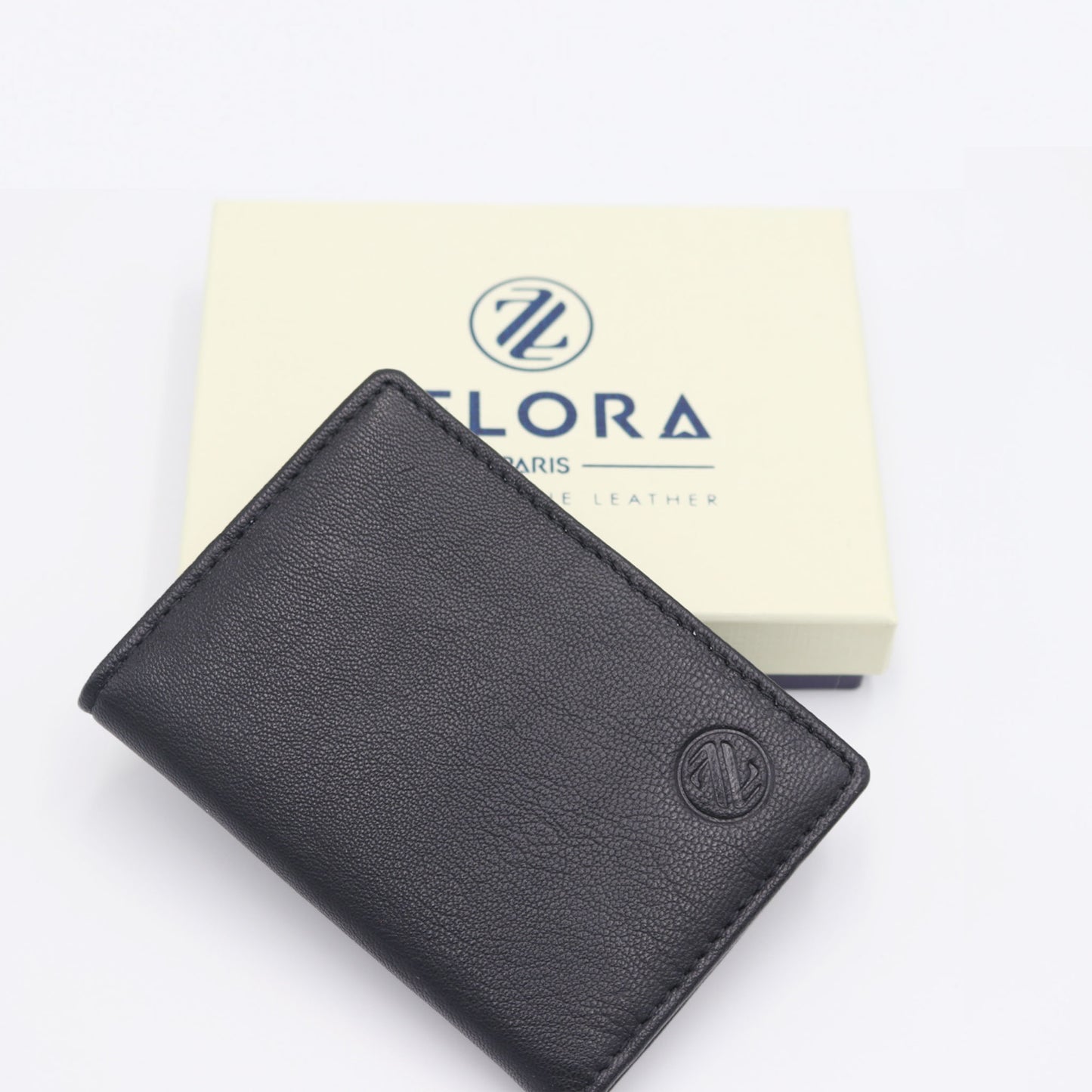 Zelora Paris Genuine Leather RFID Card Holder – Slim & Secure (6 Card Slots)