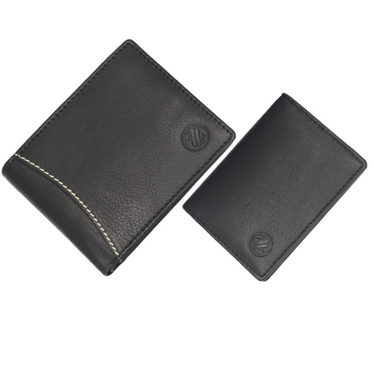 Zelora Paris Men’s Leather Combo-Wallet & Card Case