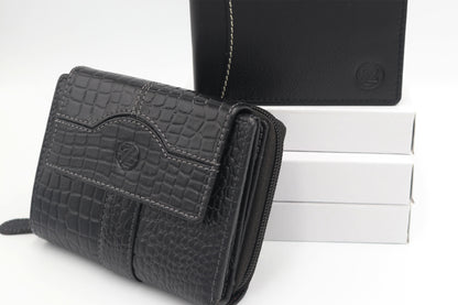 Zelora Paris Couples Wallet Combo- Genuine Leather