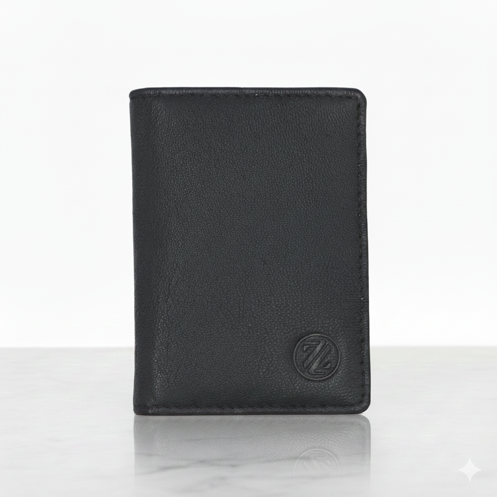 Zelora Paris Genuine Leather RFID Card Holder – Slim & Secure (6 Card Slots)