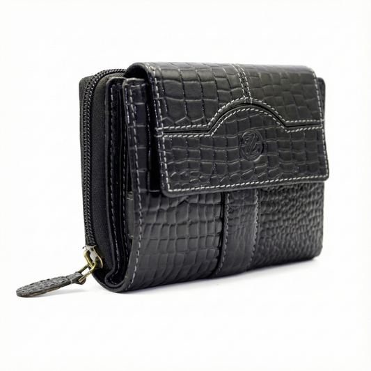 Zelora Paris Genuine Leather Ladies Wallet – RFID Secure & Elegantly Designed