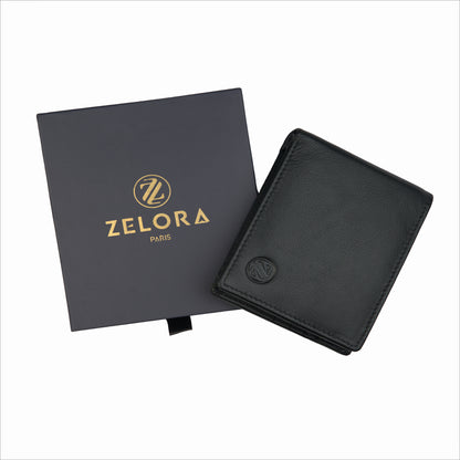 MENS CLASSIC BLACK LEATHER WALLET