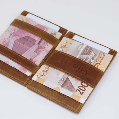 Zelora Paris Magic Wallet -Tan