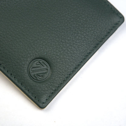 MENS TRI COLOUR LEATHER WALLET – GREEN