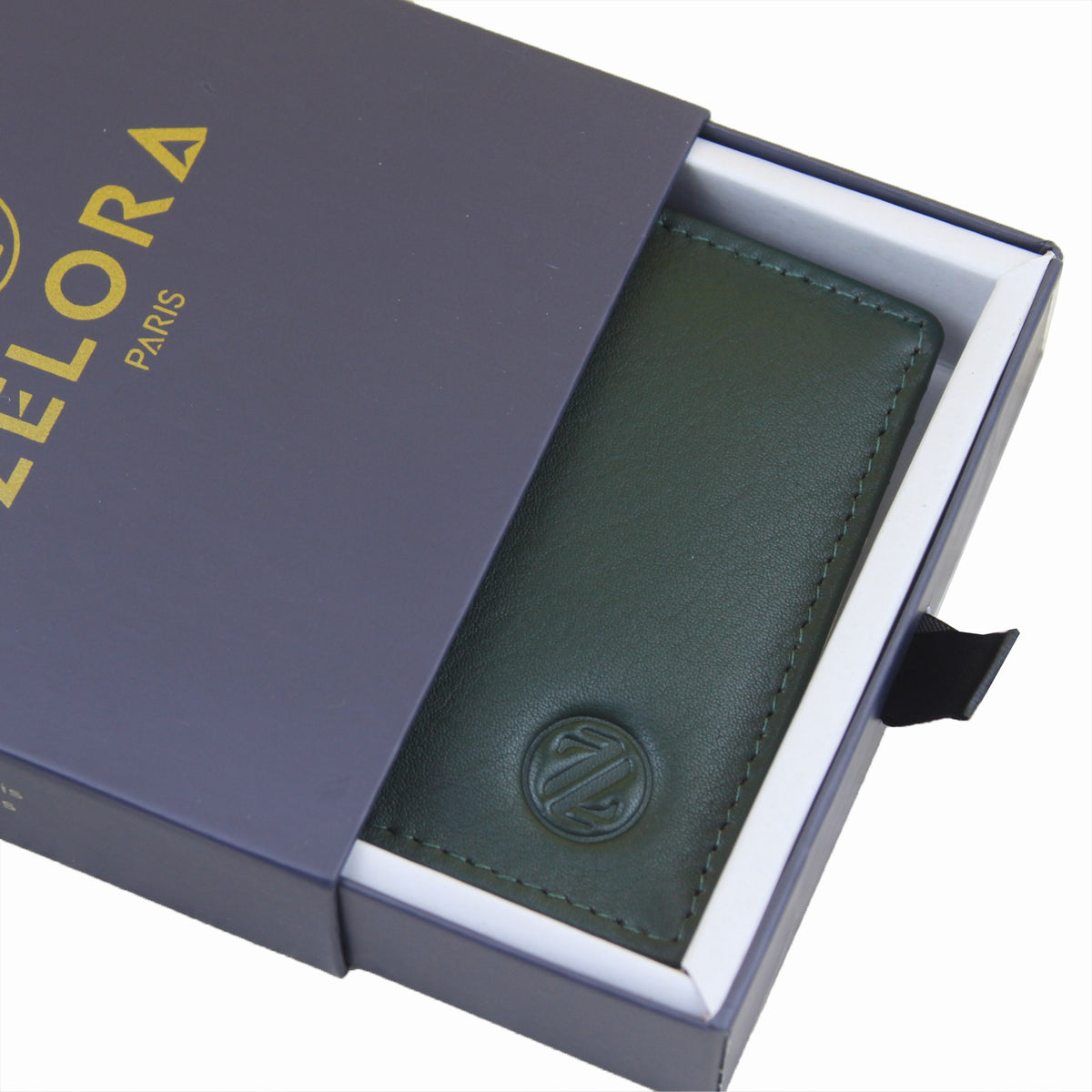 Mens Tri Colour Leather Wallet – Green
