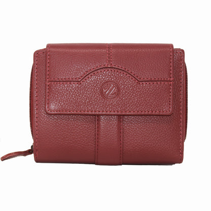 Zelora Paris Genuine Leather Ladies Wallet | RFID Secure