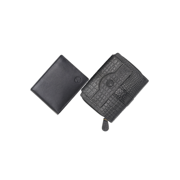 Zelora Paris Couples Wallet Combo - Genuine Leather
