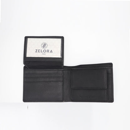 Zelora Paris Bi-Fold Money Wallet – RFID Protected | Men’s Classic Wallet