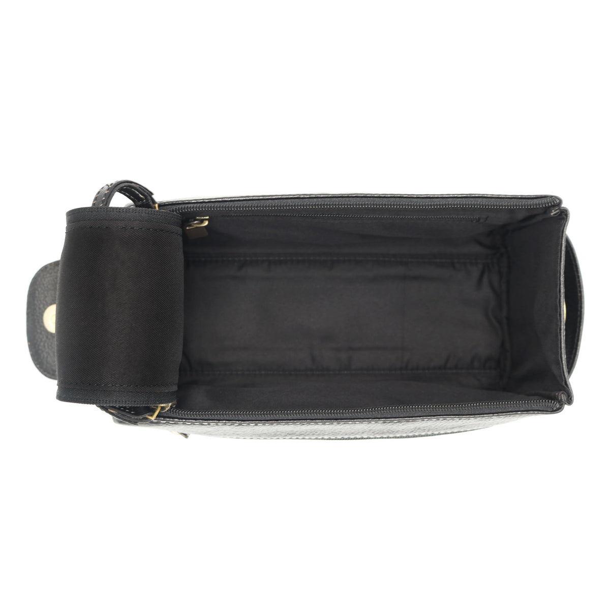 Genuine Leather mens Toiletry Bag-Black