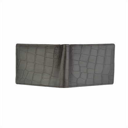 MENS CROCO BROWN LEATHER WALLET (KGN)