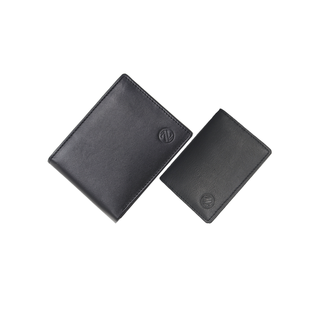 Zelora Paris Men’s Leather Combo-Wallet & Card Case