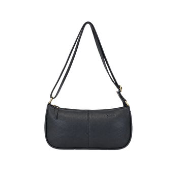 Genuine Leather Ladies Sling Bag – Black