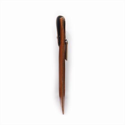 ZELORA PARIS Classic Professional Leather Laptop Sleeve-Tan