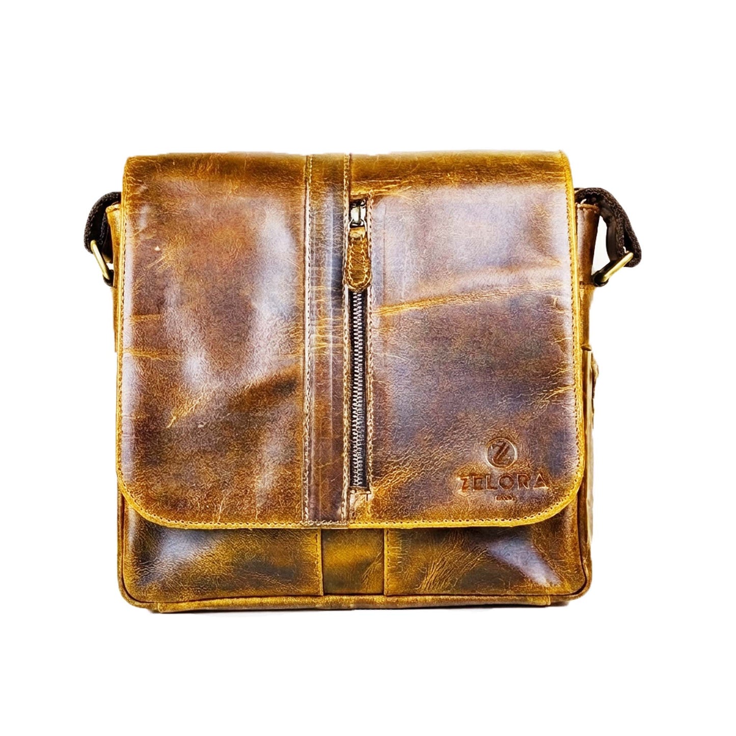 Zelora Paris Large Size Side Bag-Tan