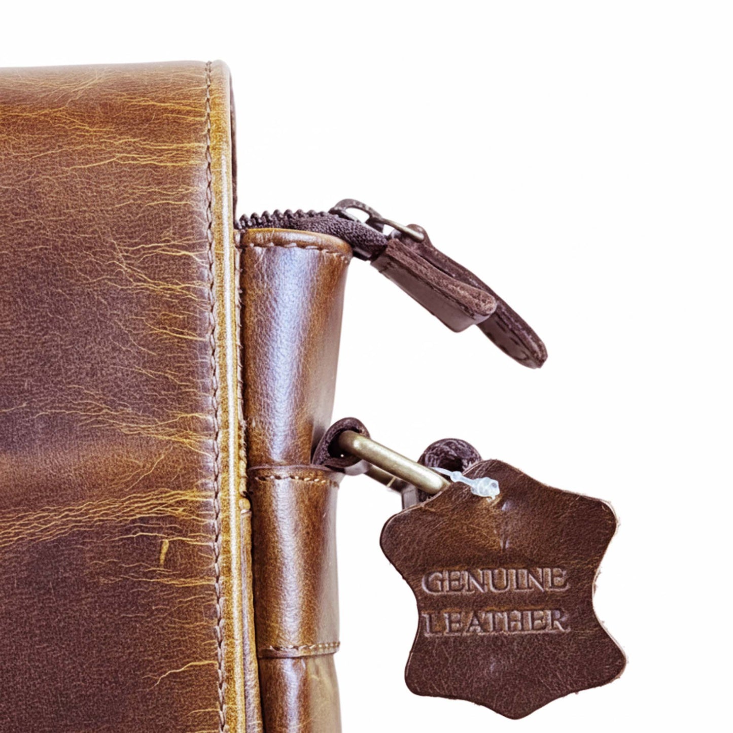 Zelora Paris Large Size Side Bag-Tan