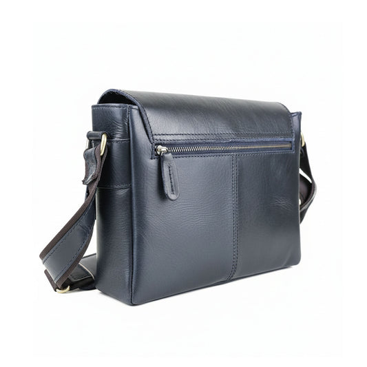 Zelora Paris Unisex Cross-Body Bag-Navy Blue