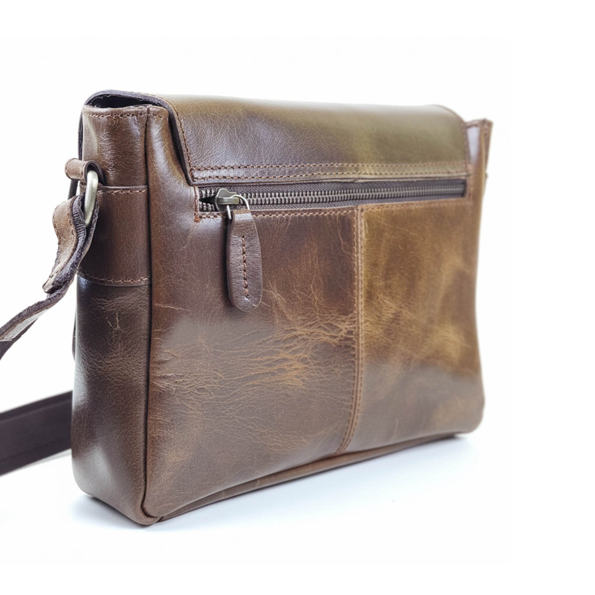 Zelora Paris Unisex Cross-Body Bag - Tan