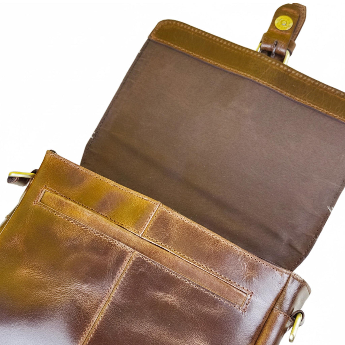 Zelora Paris Unisex Cross-Body Bag - Tan