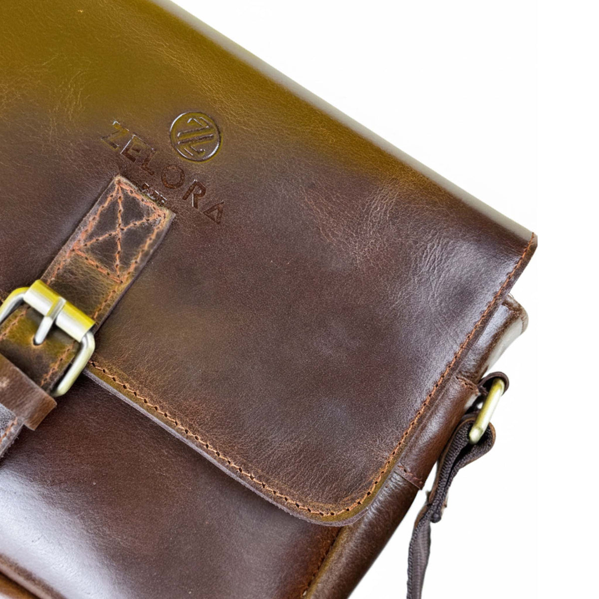 Zelora Paris Unisex Cross-Body Bag - Tan