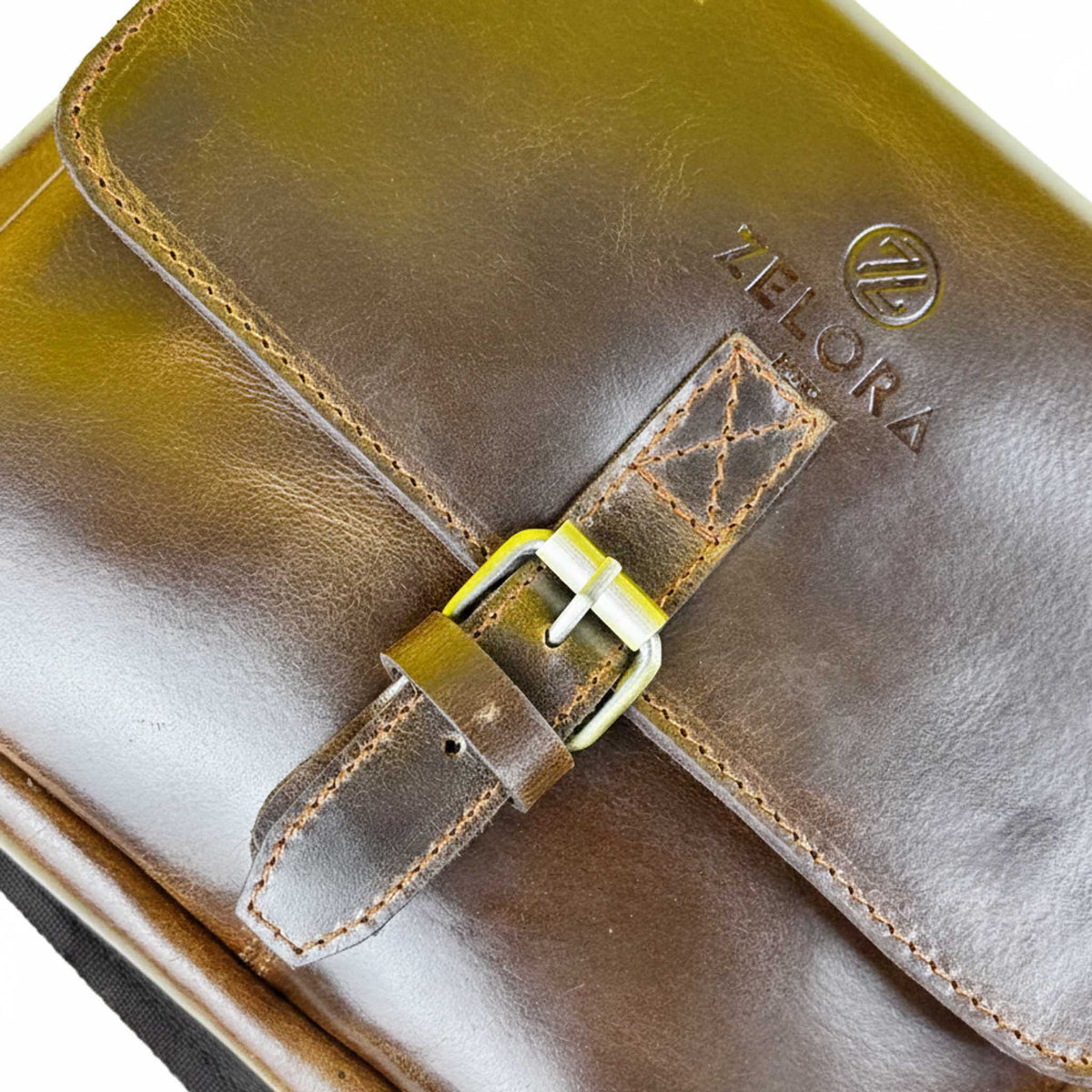 Zelora Paris Unisex Cross-Body Bag - Tan