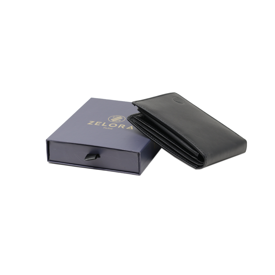 Bi-Fold Money Wallet - RFID Protected | Men’s Black Wallet