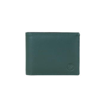 Mens Tri Colour Leather Wallet – Green