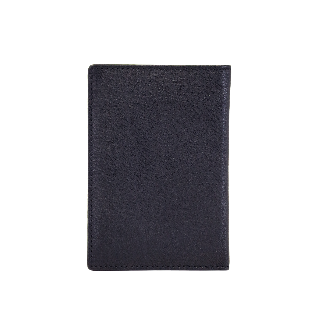 Genuine Leather Passport Holder | RFID Protected | Unisex – Black