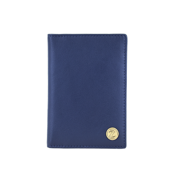 Genuine Leather Passport Holder | RFID Protected | Unisex – Blue