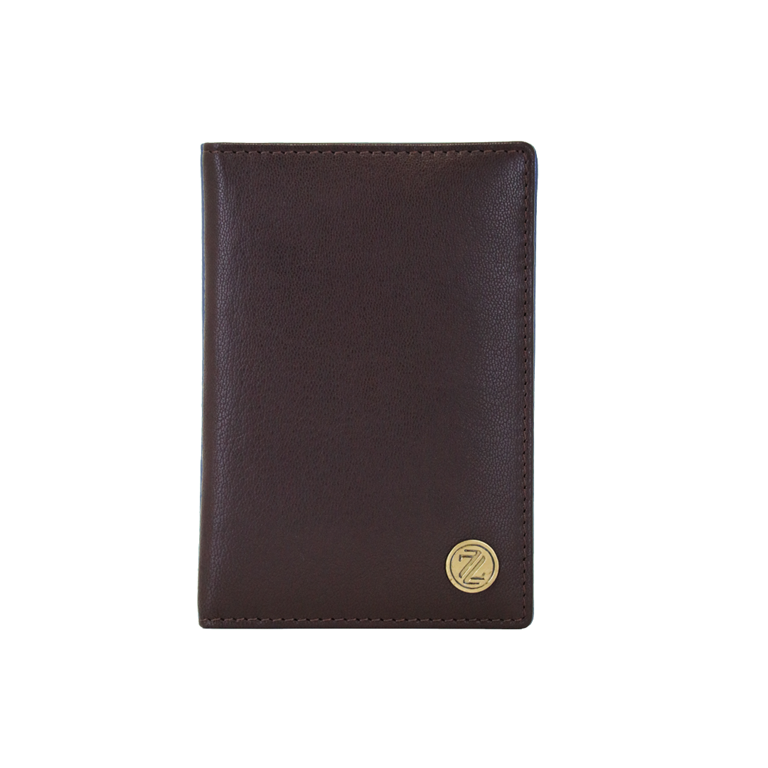 Genuine Leather Passport Holder | RFID Protected | Unisex – Brown