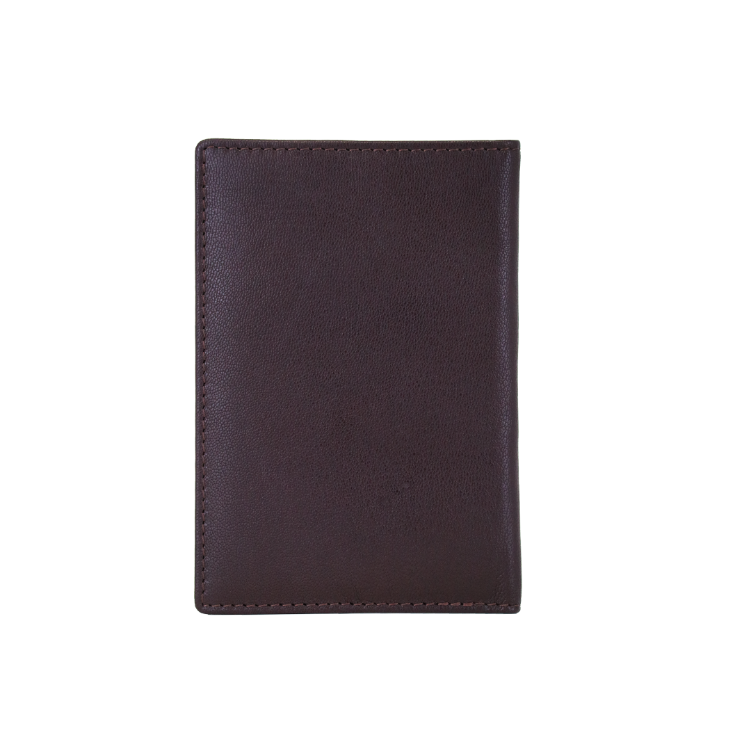Genuine Leather Passport Holder | RFID Protected | Unisex – Brown