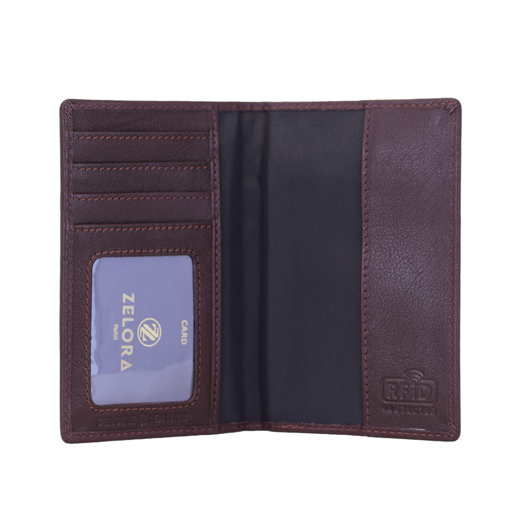 Genuine Leather Passport Holder | RFID Protected | Unisex – Brown