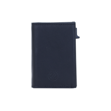 Genuine Leather Popup Wallet with RFID Protection-Black